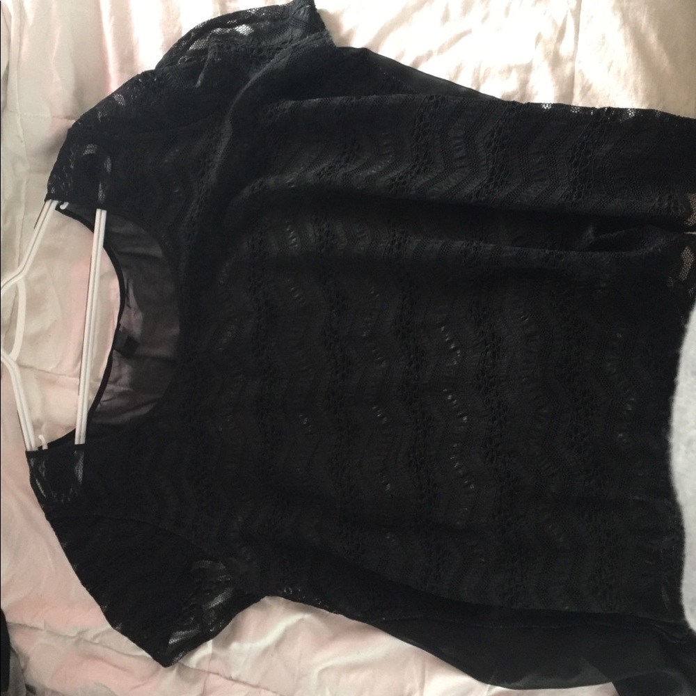 Black sheer shirt